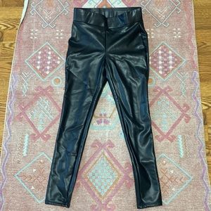 Loft Petites Faux Leather Leggings